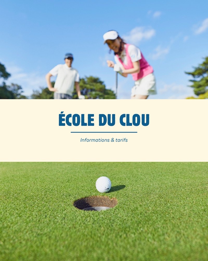 École du Clou — école de golf pour enfants et jeunes